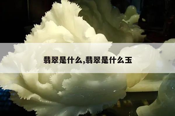 翡翠是什么,翡翠是什么玉