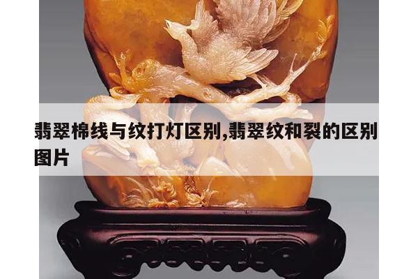 翡翠棉线与纹打灯区别,翡翠纹和裂的区别 图片