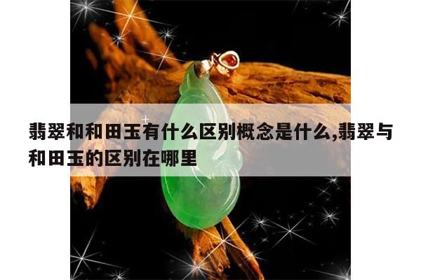 翡翠和和田玉有什么区别概念是什么,翡翠与和田玉的区别在哪里