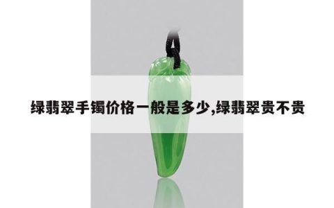 绿翡翠手镯价格一般是多少,绿翡翠贵不贵