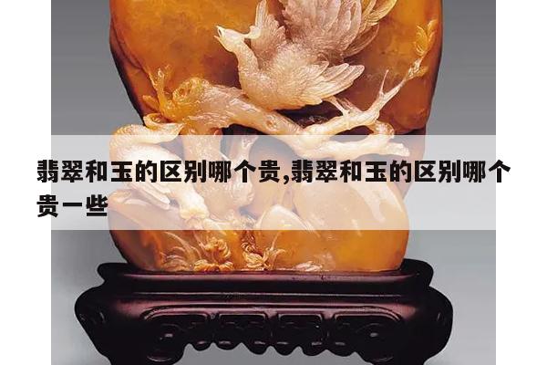 翡翠和玉的区别哪个贵,翡翠和玉的区别哪个贵一些
