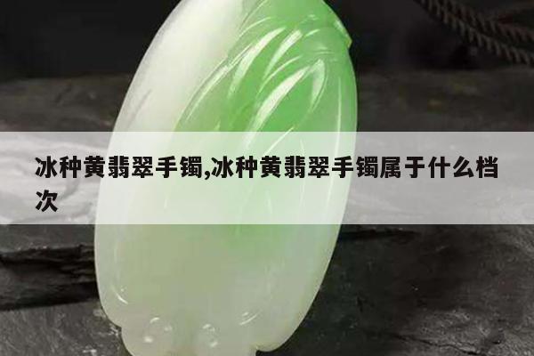 冰种黄翡翠手镯,冰种黄翡翠手镯属于什么档次