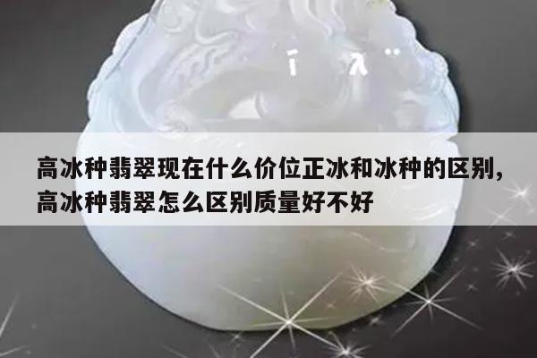 高冰种翡翠现在什么价位正冰和冰种的区别,高冰种翡翠怎么区别质量好不好