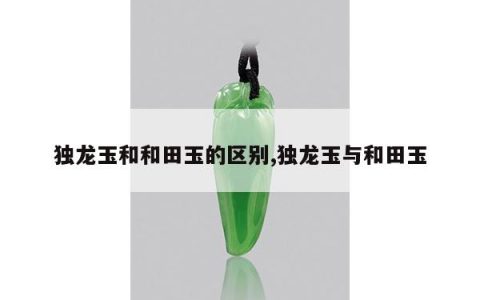 独龙玉和和田玉的区别,独龙玉与和田玉