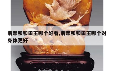 翡翠和和田玉哪个好看,翡翠和和田玉哪个对身体更好