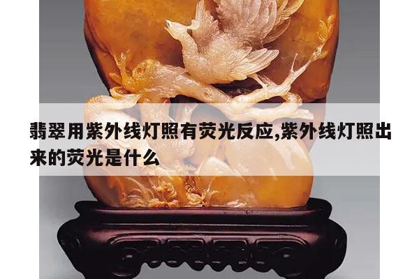 翡翠用紫外线灯照有荧光反应,紫外线灯照出来的荧光是什么
