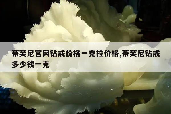 蒂芙尼官网钻戒价格一克拉价格,蒂芙尼钻戒多少钱一克
