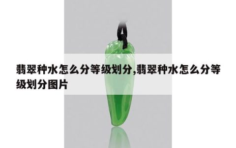 翡翠种水怎么分等级划分,翡翠种水怎么分等级划分图片