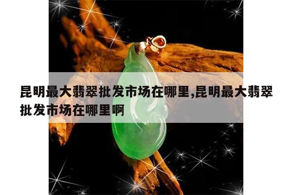 昆明最大翡翠批发市场在哪里,昆明最大翡翠批发市场在哪里啊