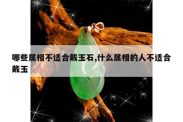 哪些属相不适合戴玉石,什么属相的人不适合戴玉