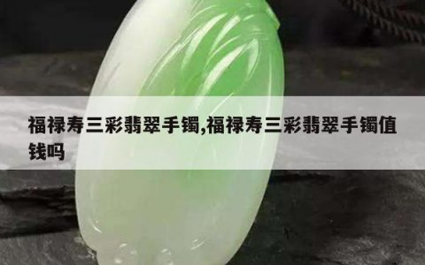 福禄寿三彩翡翠手镯,福禄寿三彩翡翠手镯值钱吗