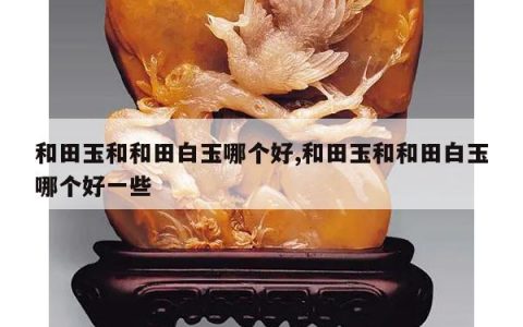 和田玉和和田白玉哪个好,和田玉和和田白玉哪个好一些
