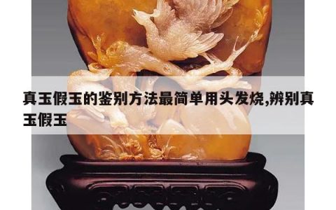 真玉假玉的鉴别方法最简单用头发烧,辨别真玉假玉