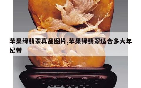 苹果绿翡翠真品图片,苹果绿翡翠适合多大年纪带