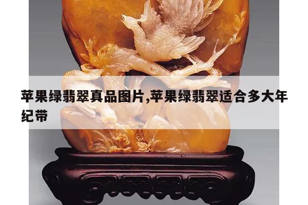 苹果绿翡翠真品图片,苹果绿翡翠适合多大年纪带