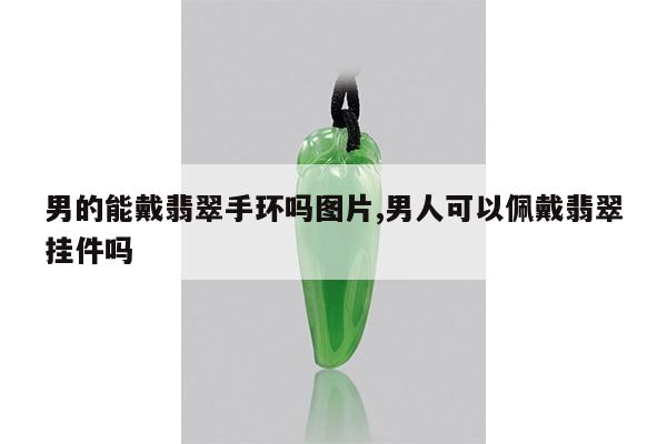 男的能戴翡翠手环吗图片,男人可以佩戴翡翠挂件吗