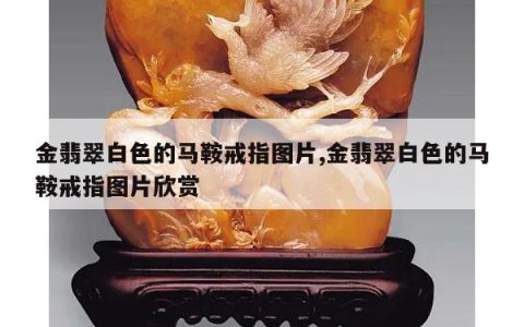 金翡翠白色的马鞍戒指图片,金翡翠白色的马鞍戒指图片欣赏