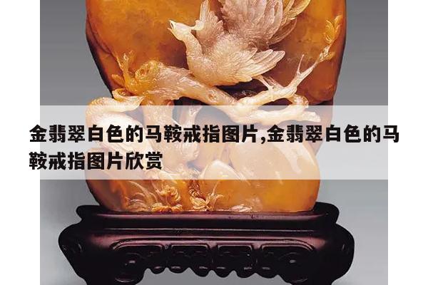 金翡翠白色的马鞍戒指图片,金翡翠白色的马鞍戒指图片欣赏